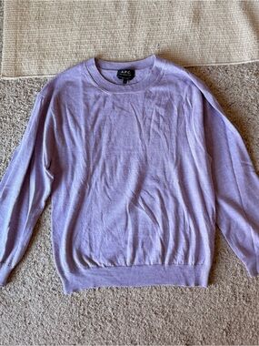A.P.C. Women’s Lilac Wool Crewneck Sweater